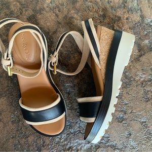 SEE BY CHLOE Robin Wedge Sandals | Size 36 | US 6